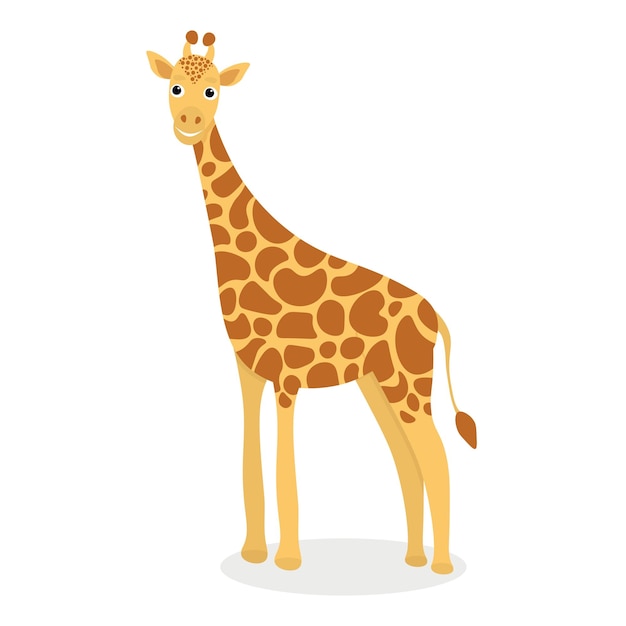 Vector illustratie van een schattige giraf