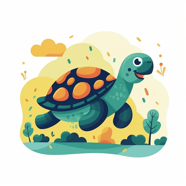 Vector illustratie van een schildpad