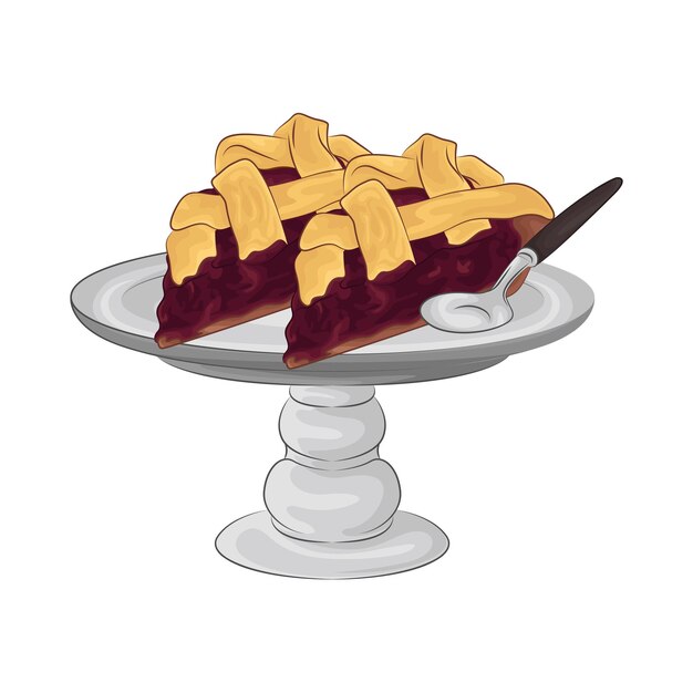 Vector illustratie van een taart