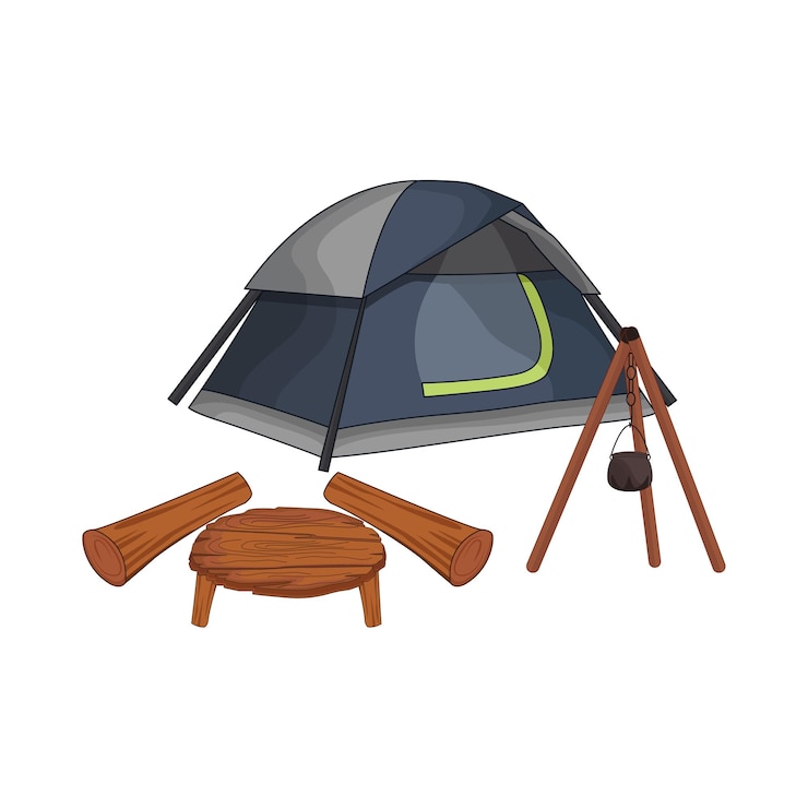Vector illustratie van een tent