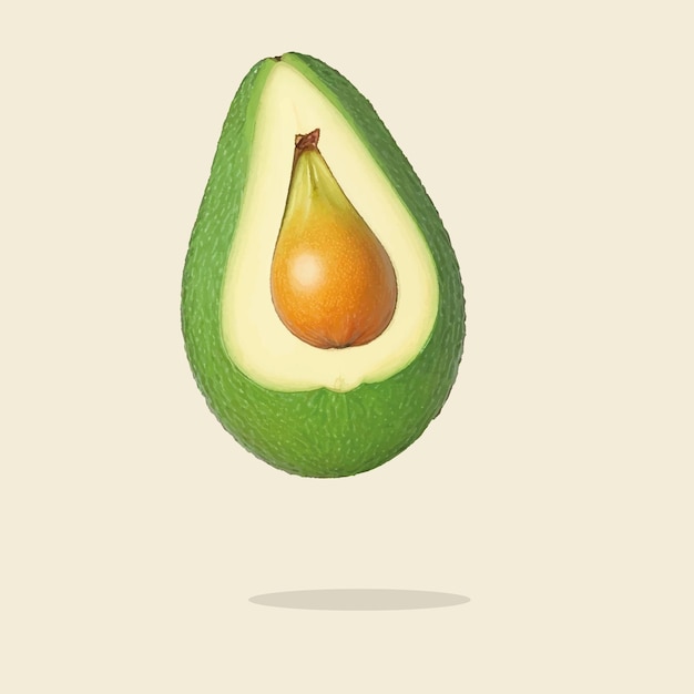 Illustratie van een vintage avocado03