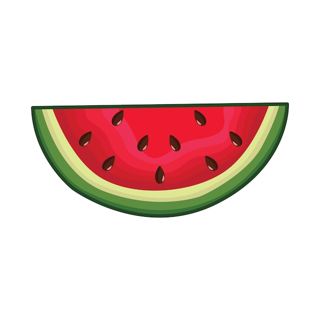 Illustratie van een watermeloen