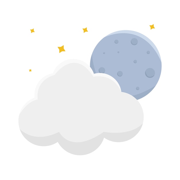 Vector illustratie van een wolk