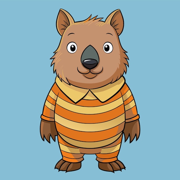 Vector illustratie van een wombat