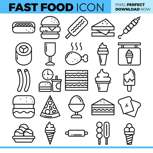 illustratie van fastfood