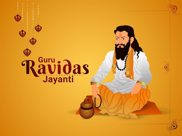 Illustratie van goeroe ravidas jayanti