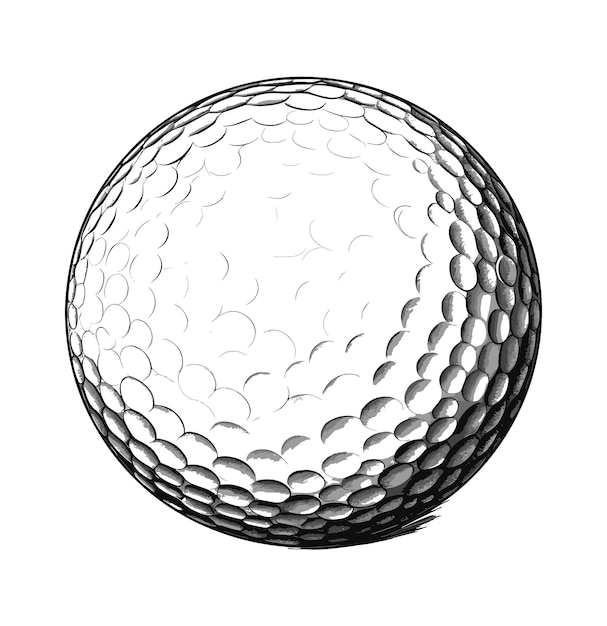 Vector illustratie van golfbal