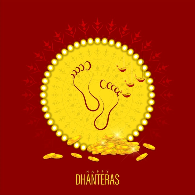 illustratie van gouden munt in pot voor Dhanteras viering-Happy Dhanteras. webpagina, poster en ban