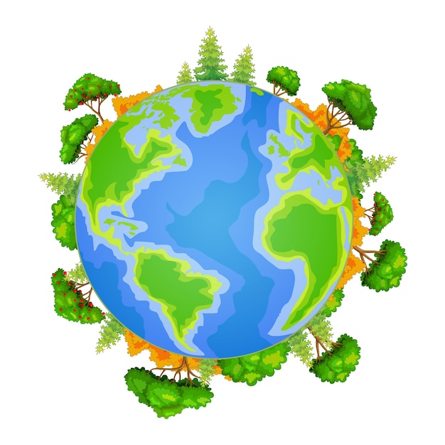 illustratie van groen aardeconcept