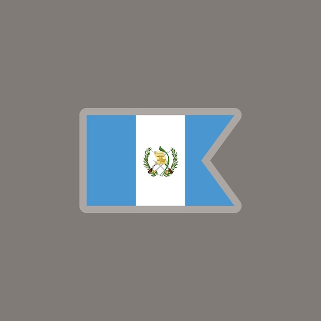 Illustratie van Guatemala vlag Template