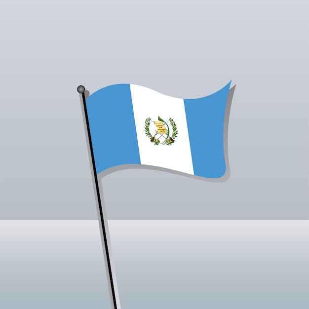 Vector illustratie van guatemala vlag template