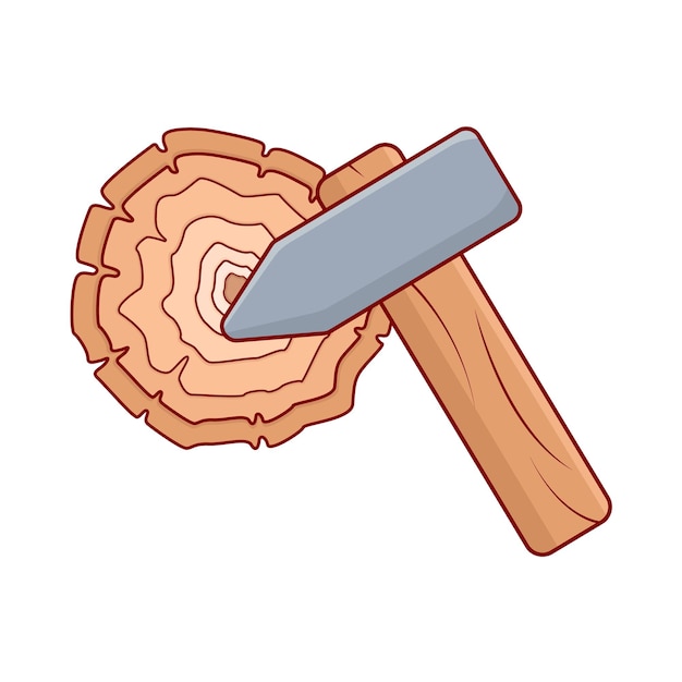 Vector illustratie van hamer