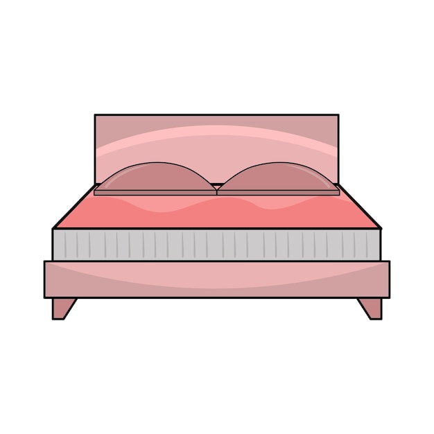 Vector illustratie van het bed