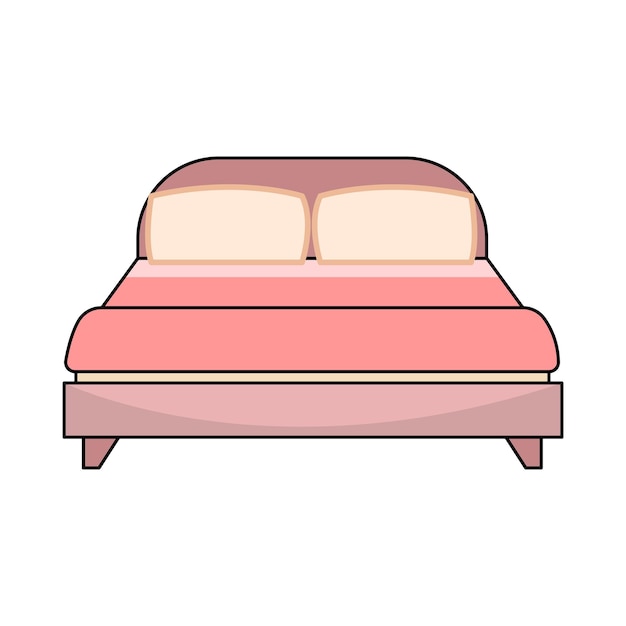 Vector illustratie van het bed