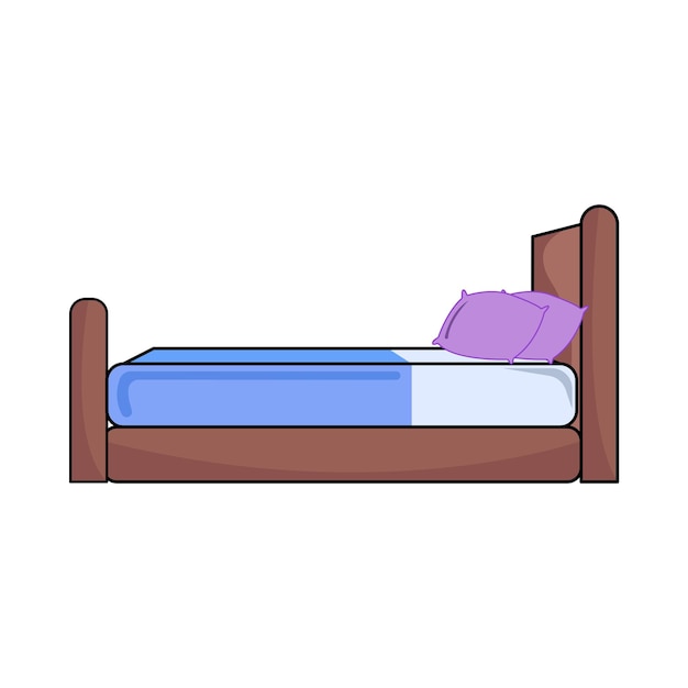 Vector illustratie van het bed