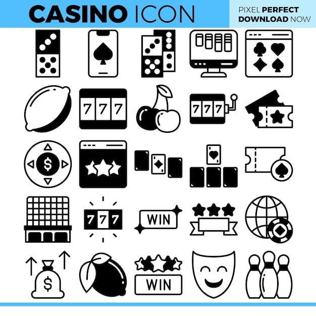 Vector illustratie van het casino-pakket