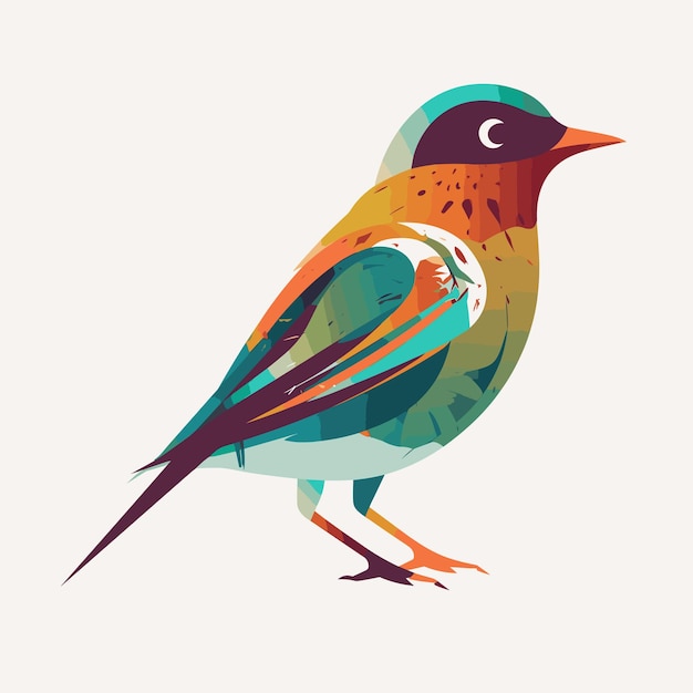 Vector illustratie van het concept van robin bird
