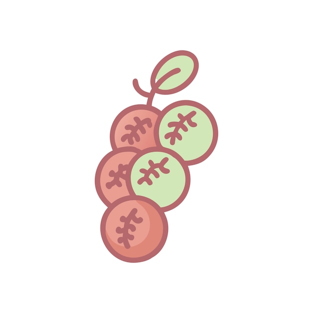 Illustratie van het concept van vers fruit