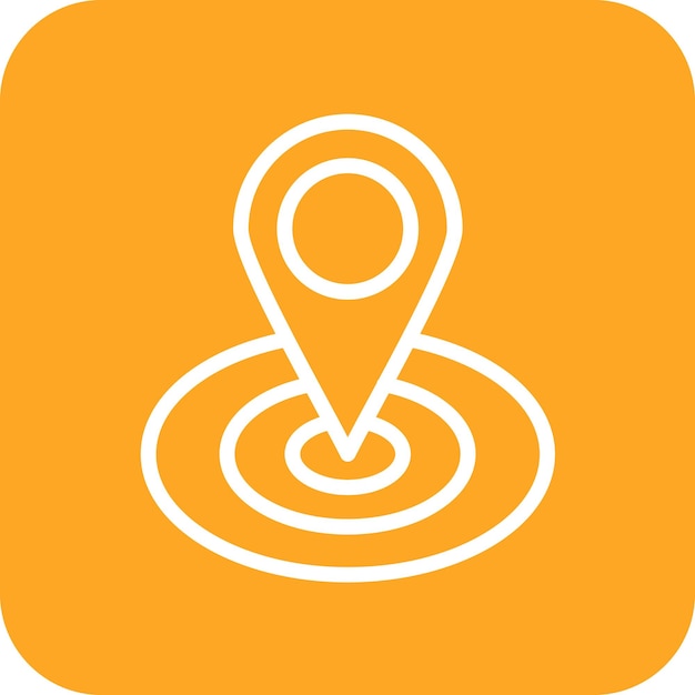 Illustratie van het GPS-vectorpictogram van de Communicatiepictogram