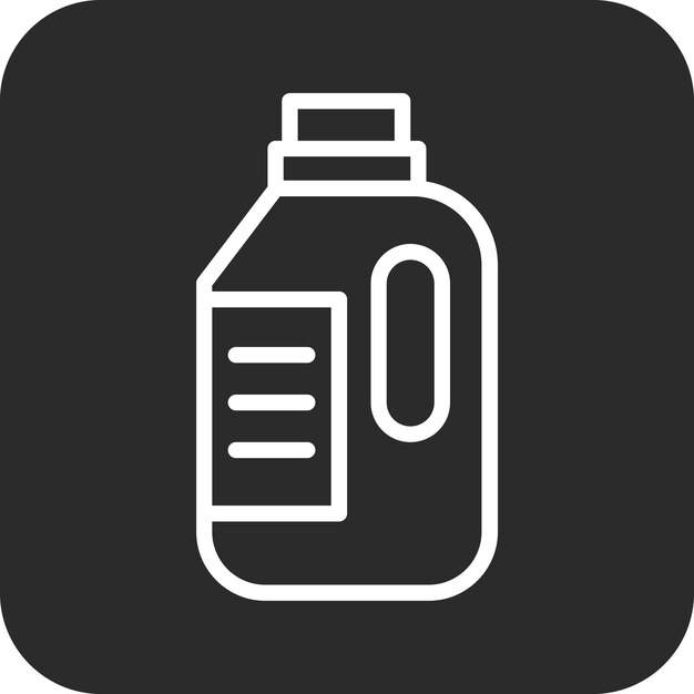 Illustratie van het icoon van de hygiëne-routine van de detergentvector