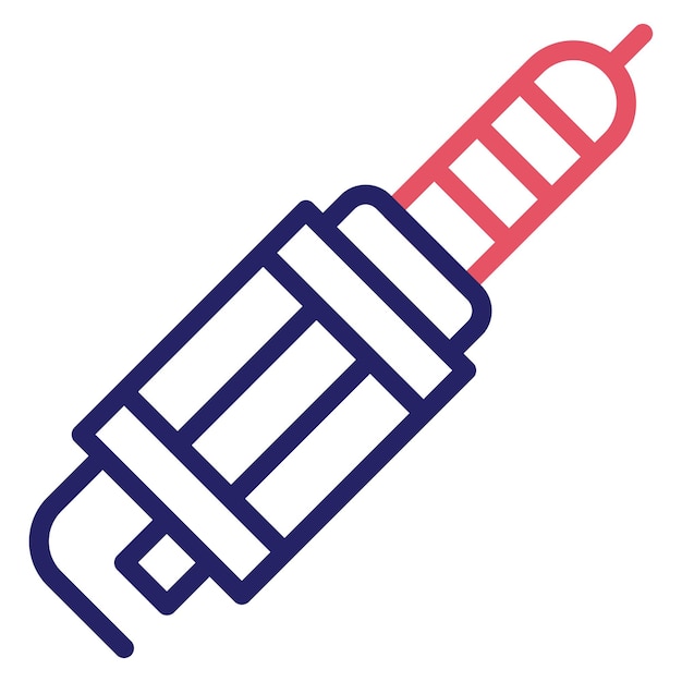 Illustratie van het icoon van de sparkplug-vector van de auto-reparatie-iconset