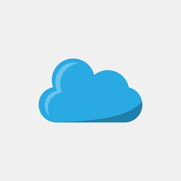Illustratie van het icoon van de wolk