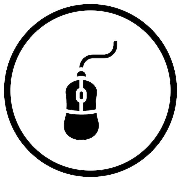Illustratie van het icoonontwerp van de muisvector