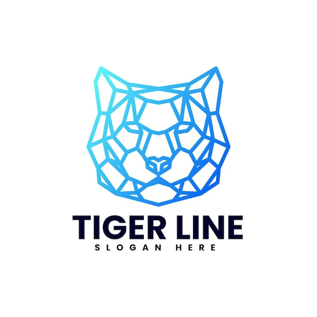 Illustratie van het logo van tiger line