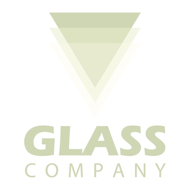 Illustratie van het logo van vectorglas