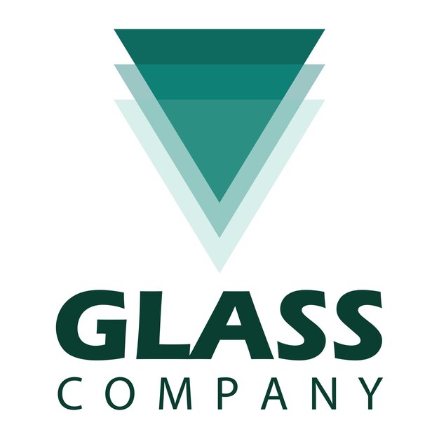 Vector illustratie van het logo van vectorglas