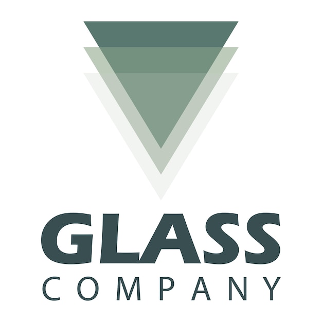 Illustratie van het logo van vectorglas