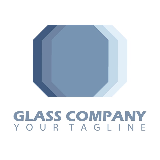 Illustratie van het logo van vectorglas