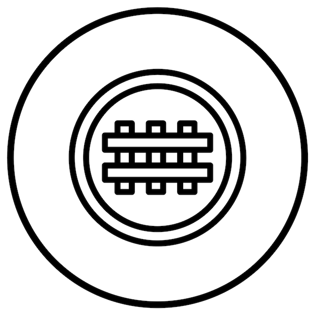Illustratie van het ontwerp van het icoon van de kruisende vector