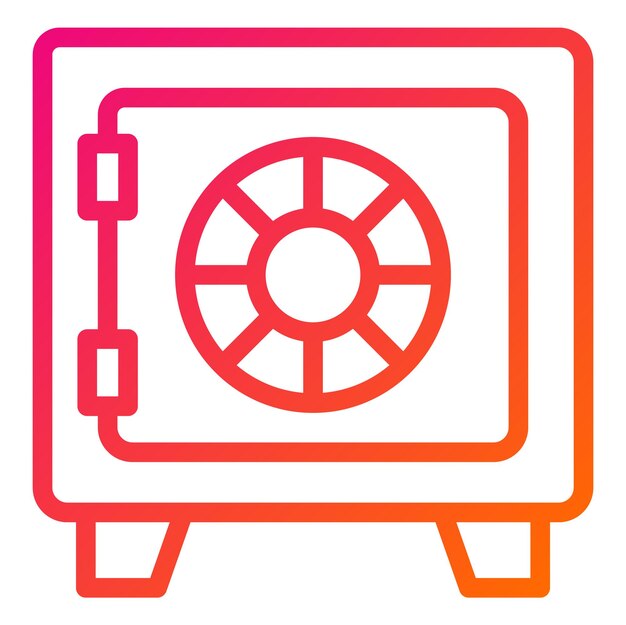Illustratie van het ontwerp van het icoon van de opslagvector