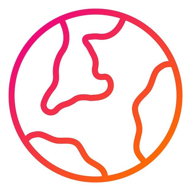 Illustratie van het ontwerp van het vectorpictogram van de bol