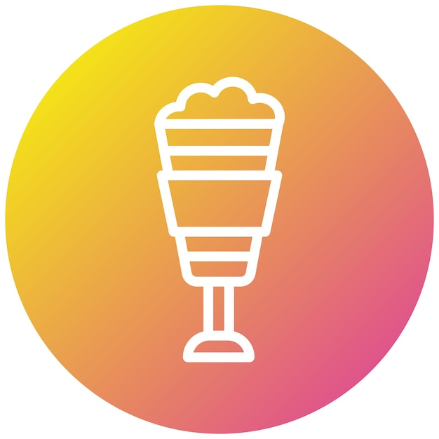 Illustratie van het ontwerp van Latte Vector Icon