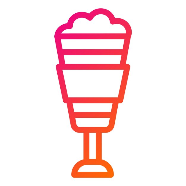 Illustratie van het ontwerp van Latte Vector Icon