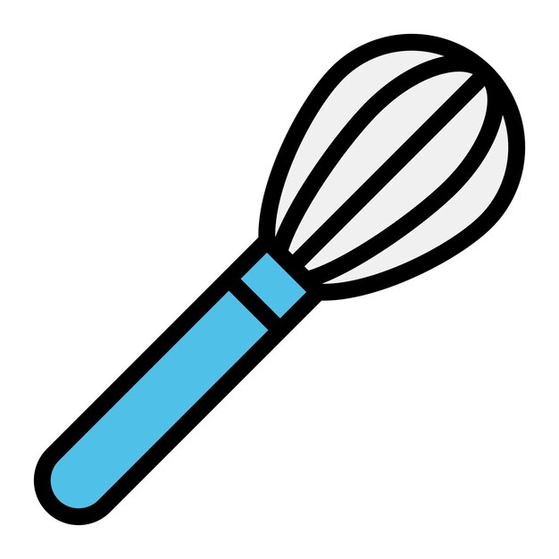 Illustratie van het ontwerp van Whisk Vector Icon