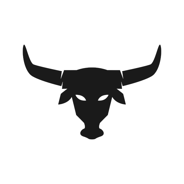 Vector illustratie van het ontwerpconcept van het buffalo-logo