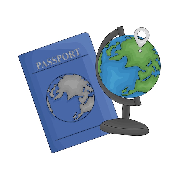 Illustratie van het paspoort