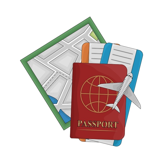 Illustratie van het paspoort