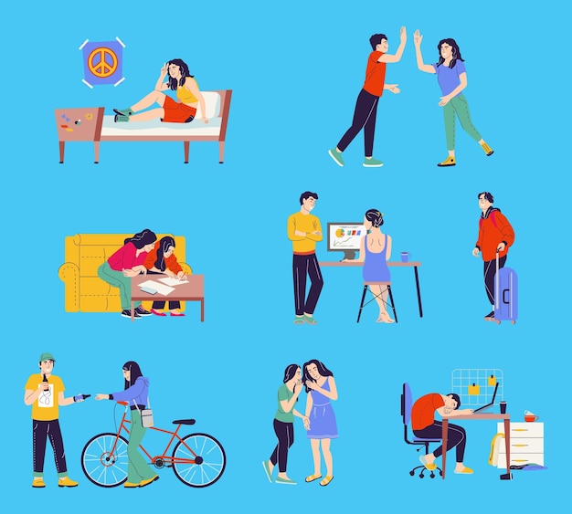 Illustratie van het studentenverblijf