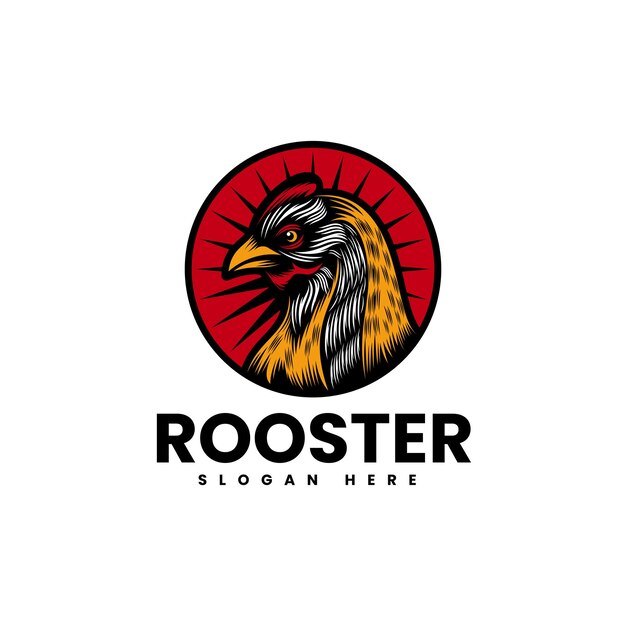 Illustratie van het vintage-logo van rooster