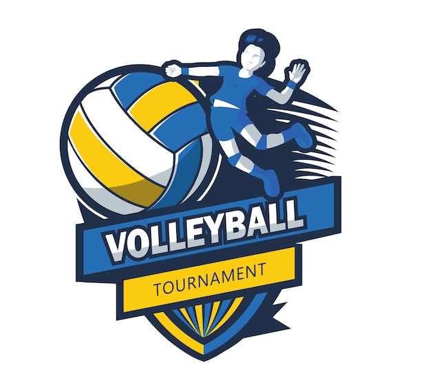 Illustratie van het volleyballogo