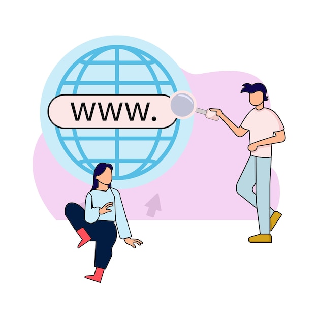 Vector illustratie van het web