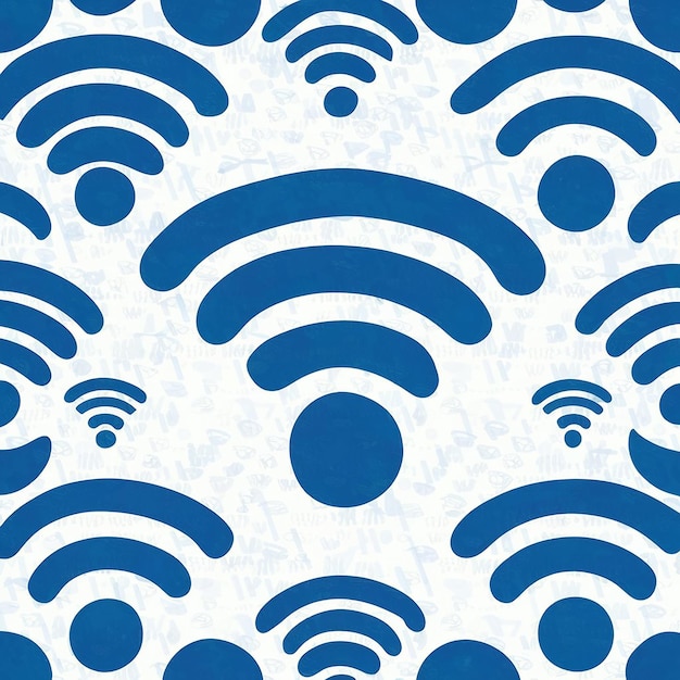 Vector illustratie van het wifi-symbool op witte achtergrond