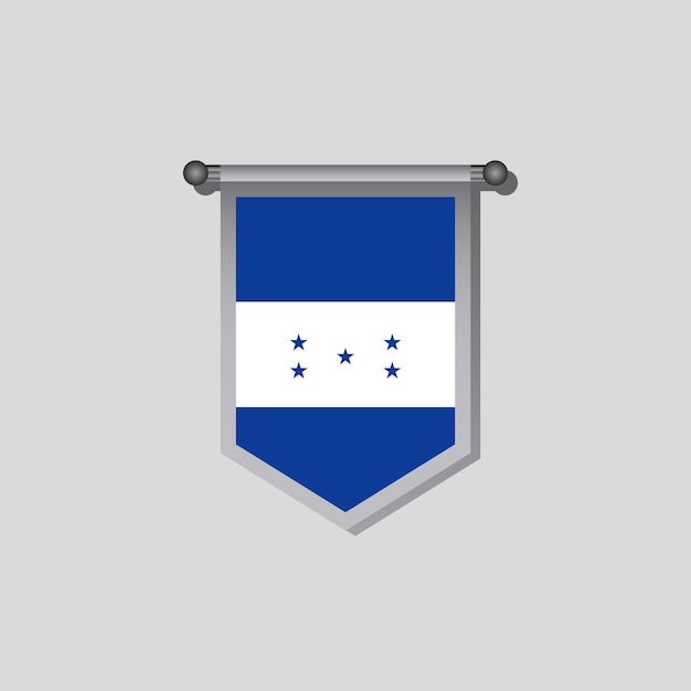 Illustratie van Honduras vlag Template