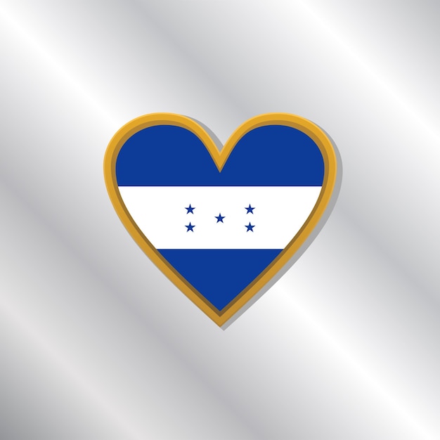 Illustratie van Honduras vlag Template