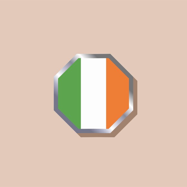 Illustratie van Ierland vlag Template