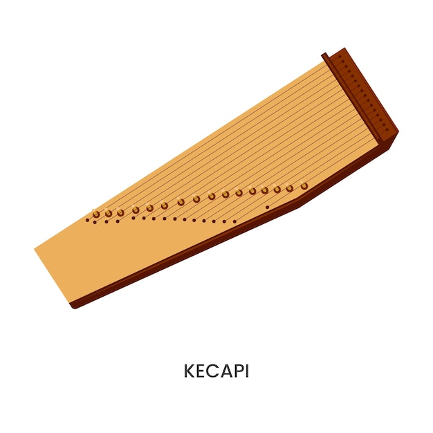 Vector illustratie van indonesisch traditioneel muziekinstrument